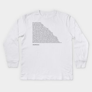 Alfred Hitchcock Quotes Kids Long Sleeve T-Shirt